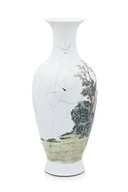 A FAMILLE ROSE PORCELAIN BALUSTER VASE