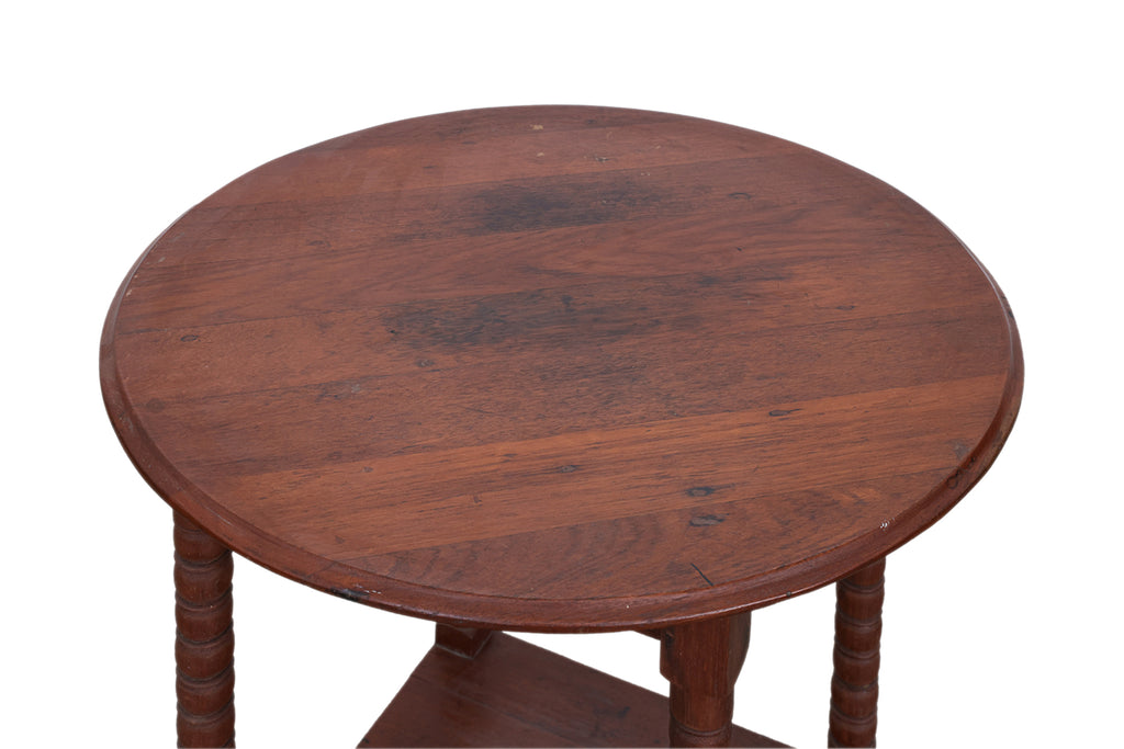 A TEAK SIDE TABLE