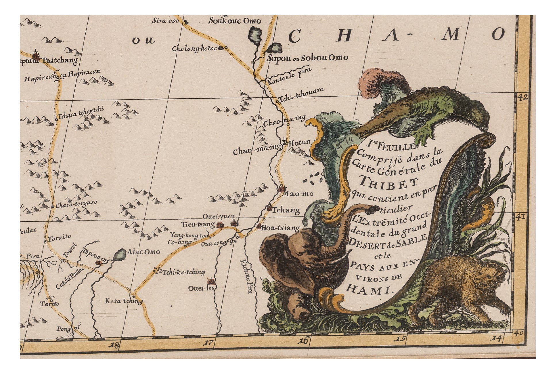 TWO EARLY HAND-COLOURED AND ENGRAVED MAPS OF TIBET, JEAN B. B. D'ANVILLE, 1737