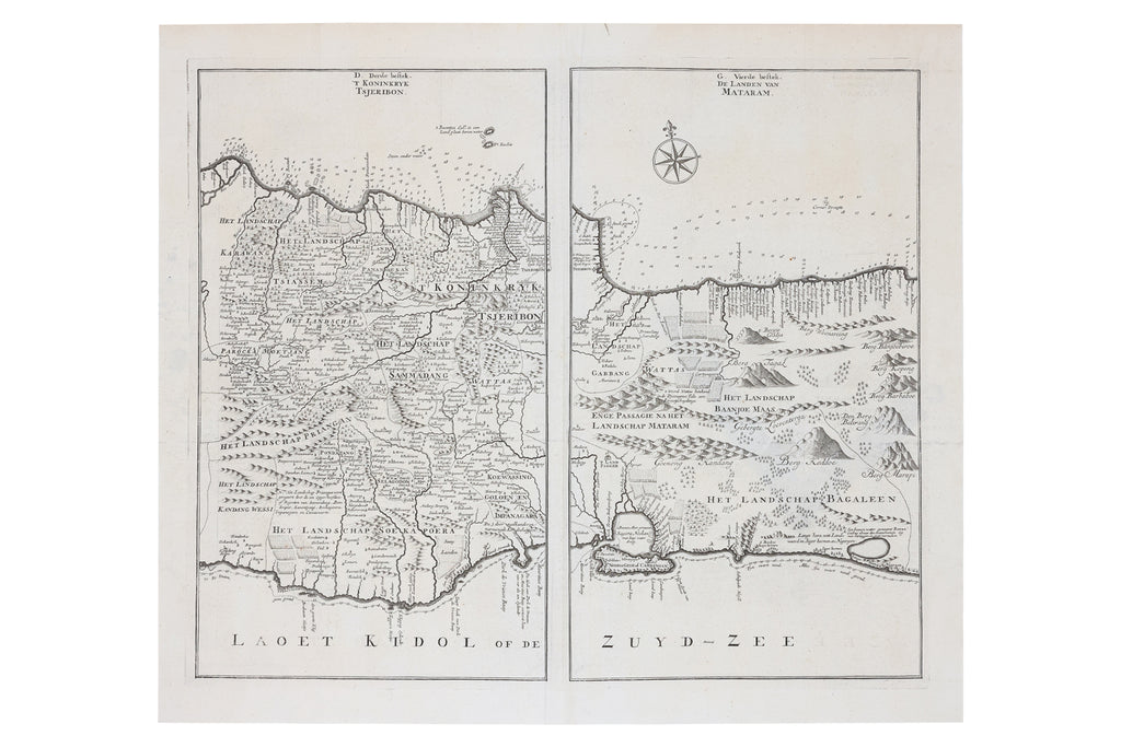 NIEUWE EN ZEER NAAUKEURIGE KAART VAN T EYLAND JAVA MAJOR OF GROOT JAVA, FRANCOIS VALENTYN, 1724
