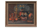 UNATTRIBUTED (20TH CENTURY) - STILL LIFE OF MASKS