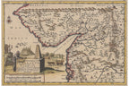TWO HAND-COLOURED COPPER ENGRAVED MAPS, PETER VAN DER AA, 1707