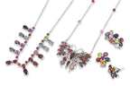 A GROUP OF SEMI-PRECIOUS STONE SET JEWELLERY