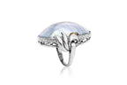 AN ABALONE SHELL RING