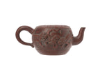 TWO DECORATED YIXING POTTERY TEA POTS