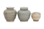 A GROUP OF ASSORTED GLAZED POTTERY
