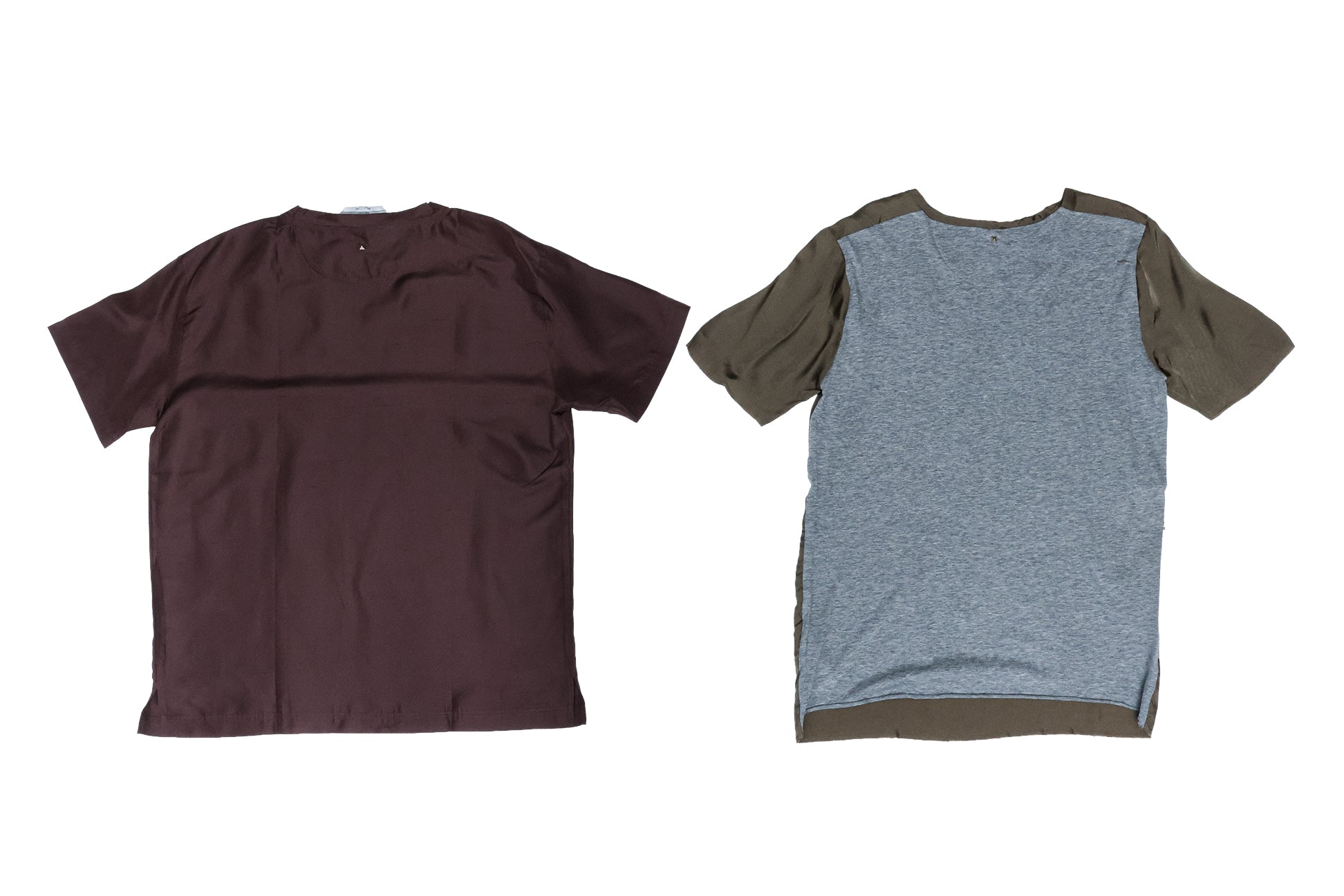 VALENTINO - TWO METALLIC T-SHIRTS