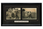 A GROUP OF FIVE ASSORTED GOLF MEMORABILIA PRINTS
