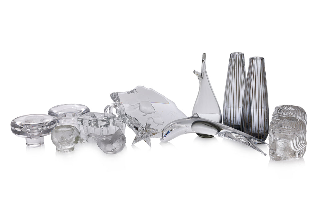 A GROUP OF EUROPEAN GLASS ORNAMENTS