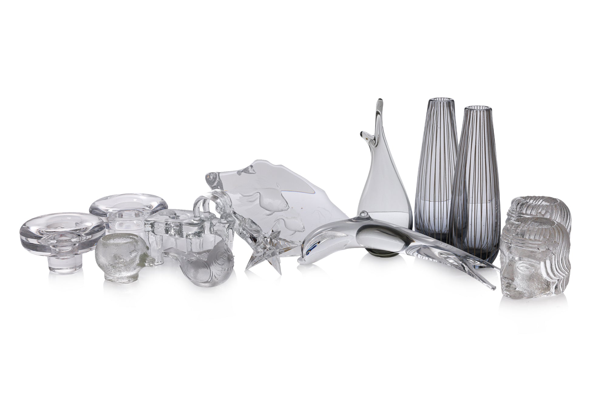 A GROUP OF EUROPEAN GLASS ORNAMENTS