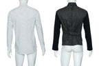 SAINT LAURENT & YOHJI YAMAMOTO PRODUCE - TWO BLACK AND WHITE POLKA DOT SHIRTS