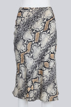 ROBERTO CAVALLI - A SNAKESKIN MIDI SKIRT