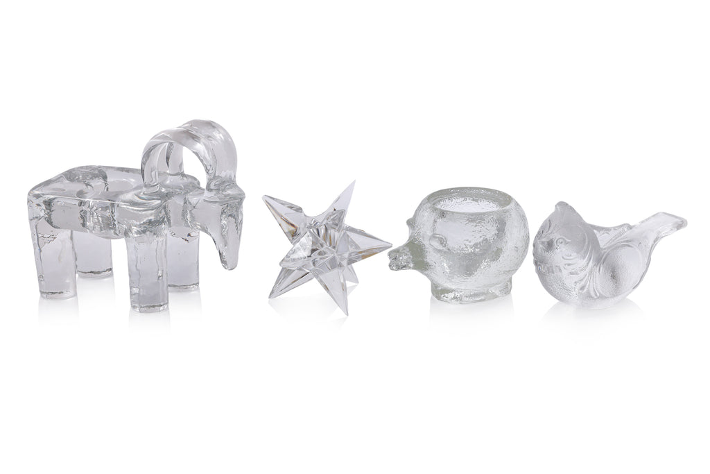 A GROUP OF EUROPEAN GLASS ORNAMENTS
