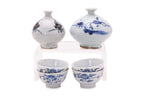 A GROUP OF BLUE AND WHITE PORCELAIN