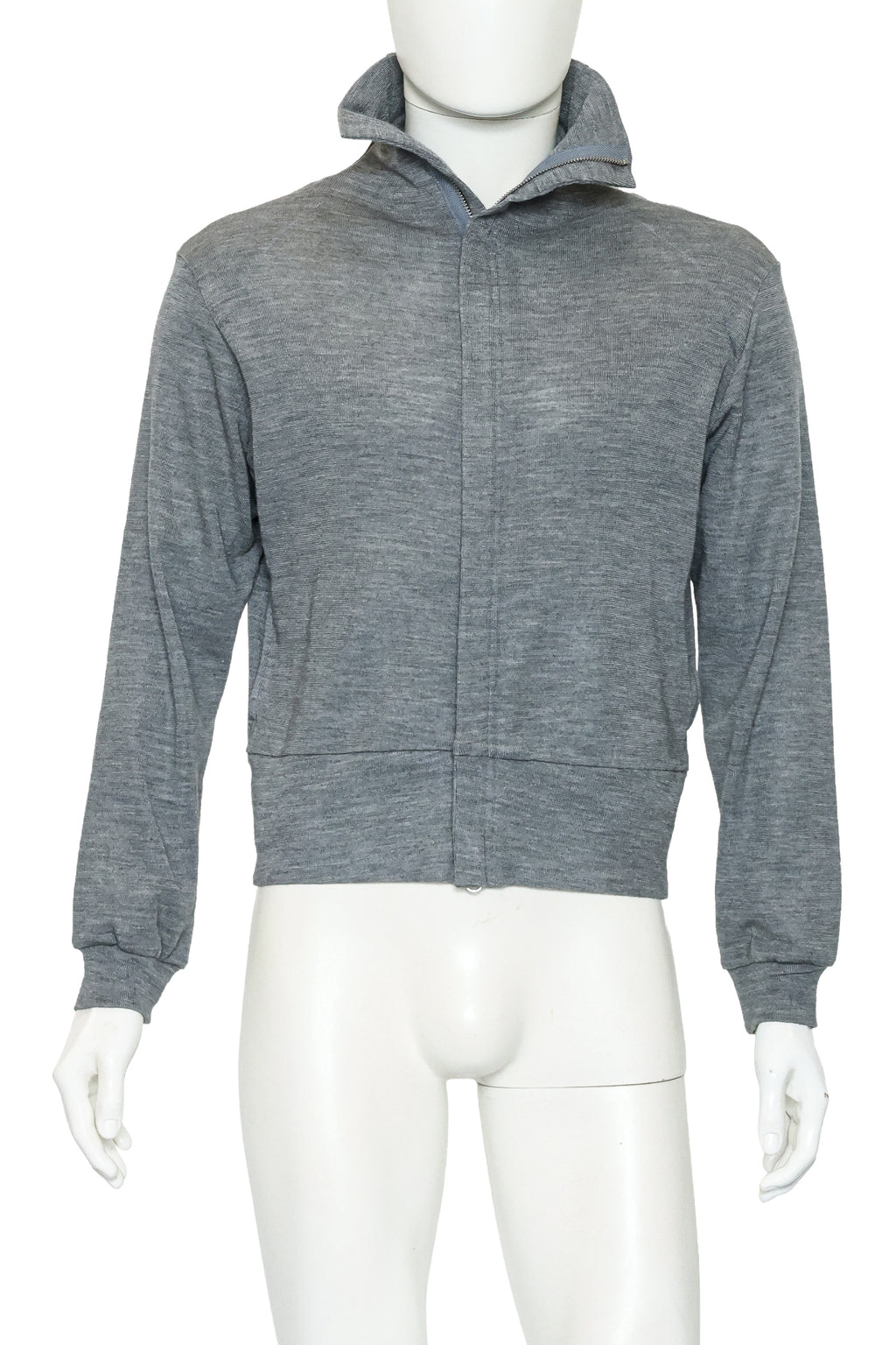 YOHJI YAMAMOTO - A GREY WOOL ZIP JACKET