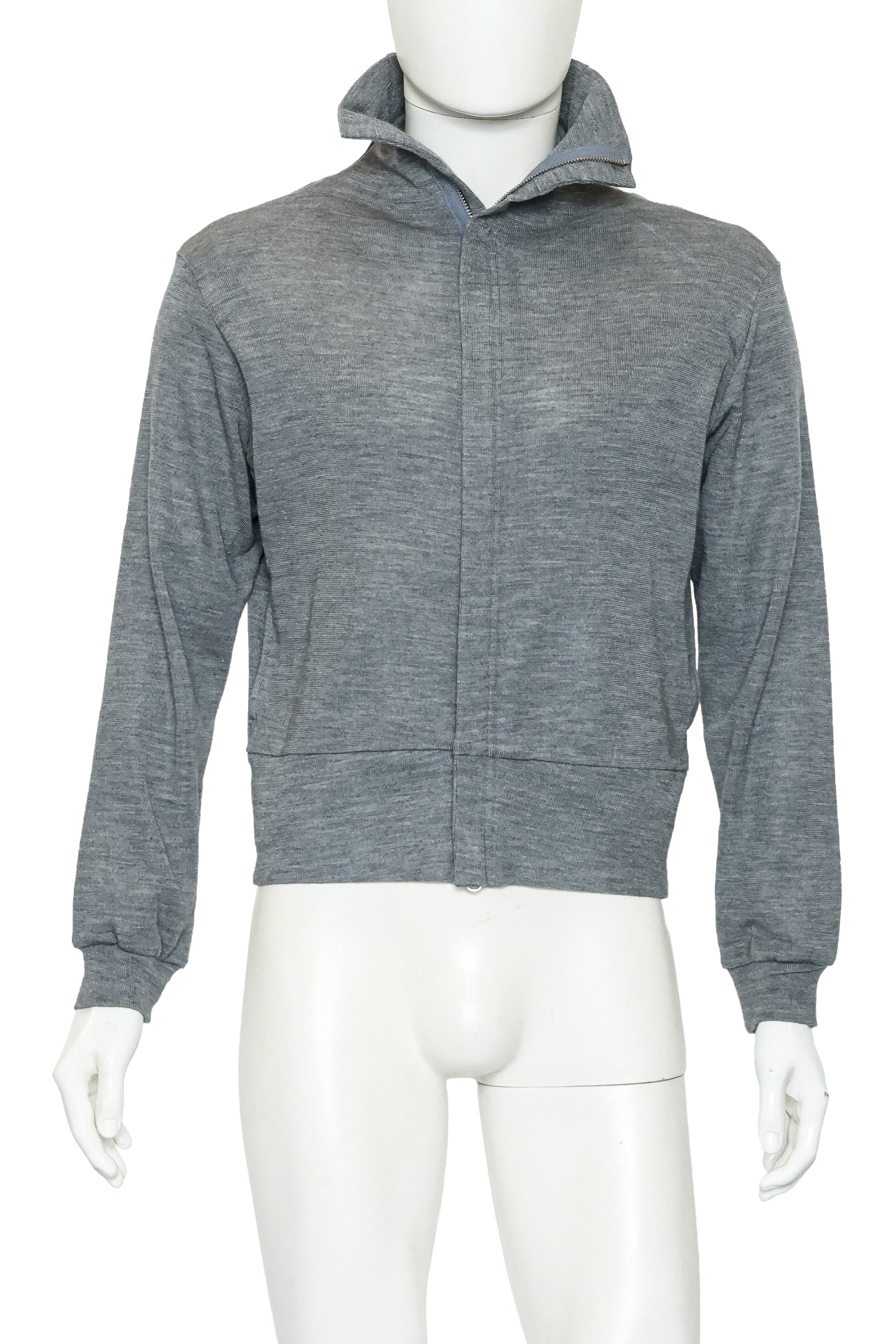 YOHJI YAMAMOTO - A GREY WOOL ZIP JACKET