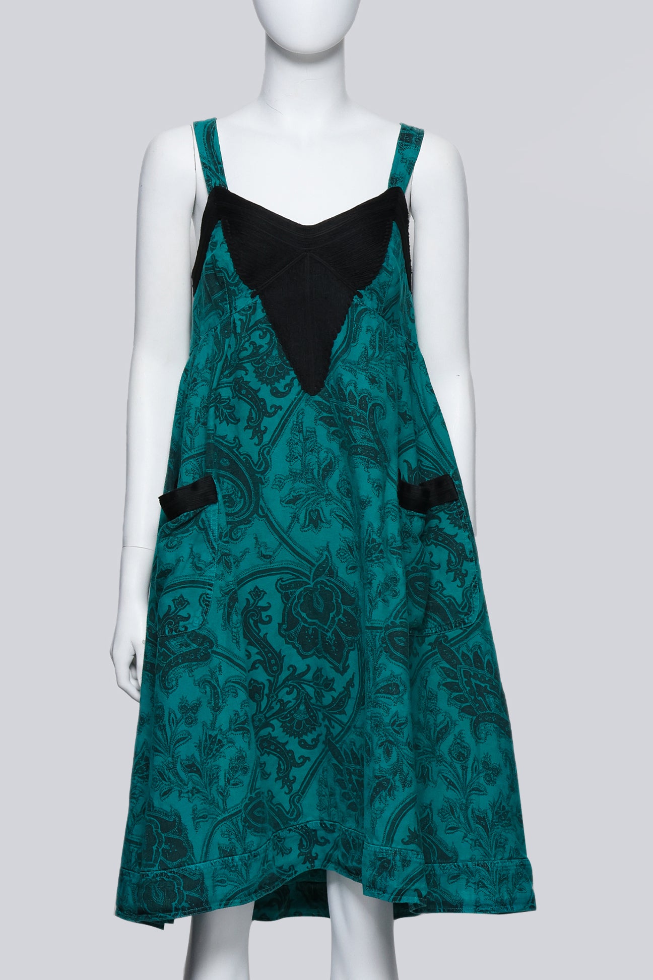 ETRO - A TURQUOISE JACQUARD DRESS