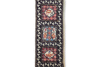 AN EMBROIDERED SILK BED HANGING