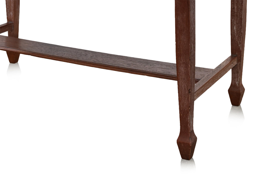 A TEAK DRESSING TABLE