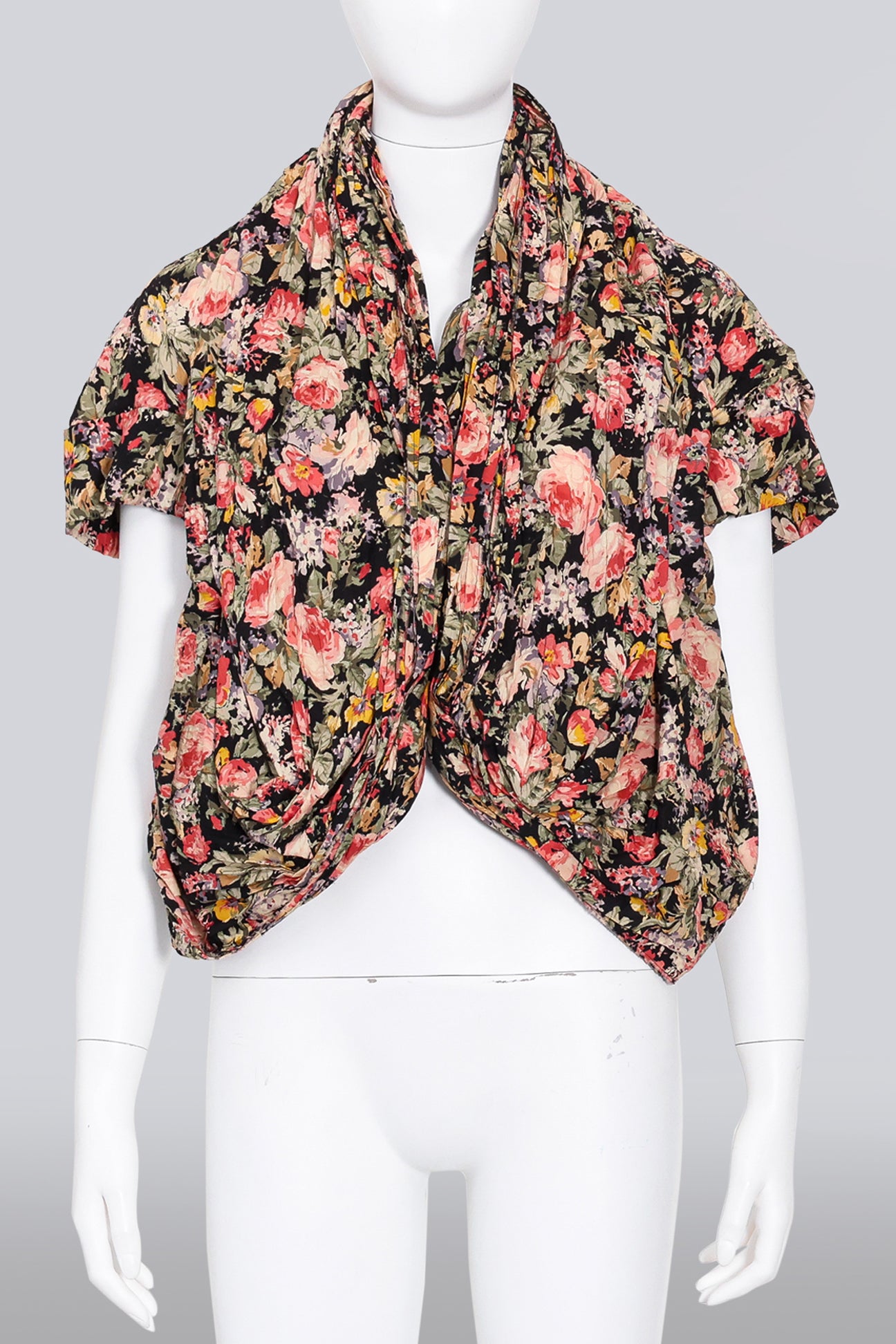 JUNYA WATANABE COMME DE GARCON - A S/S 2008 SCULPTURAL FLORAL BLOUSE