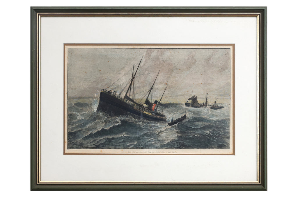 TWO ANTIQUE NAUTICAL ENGRAVINGS