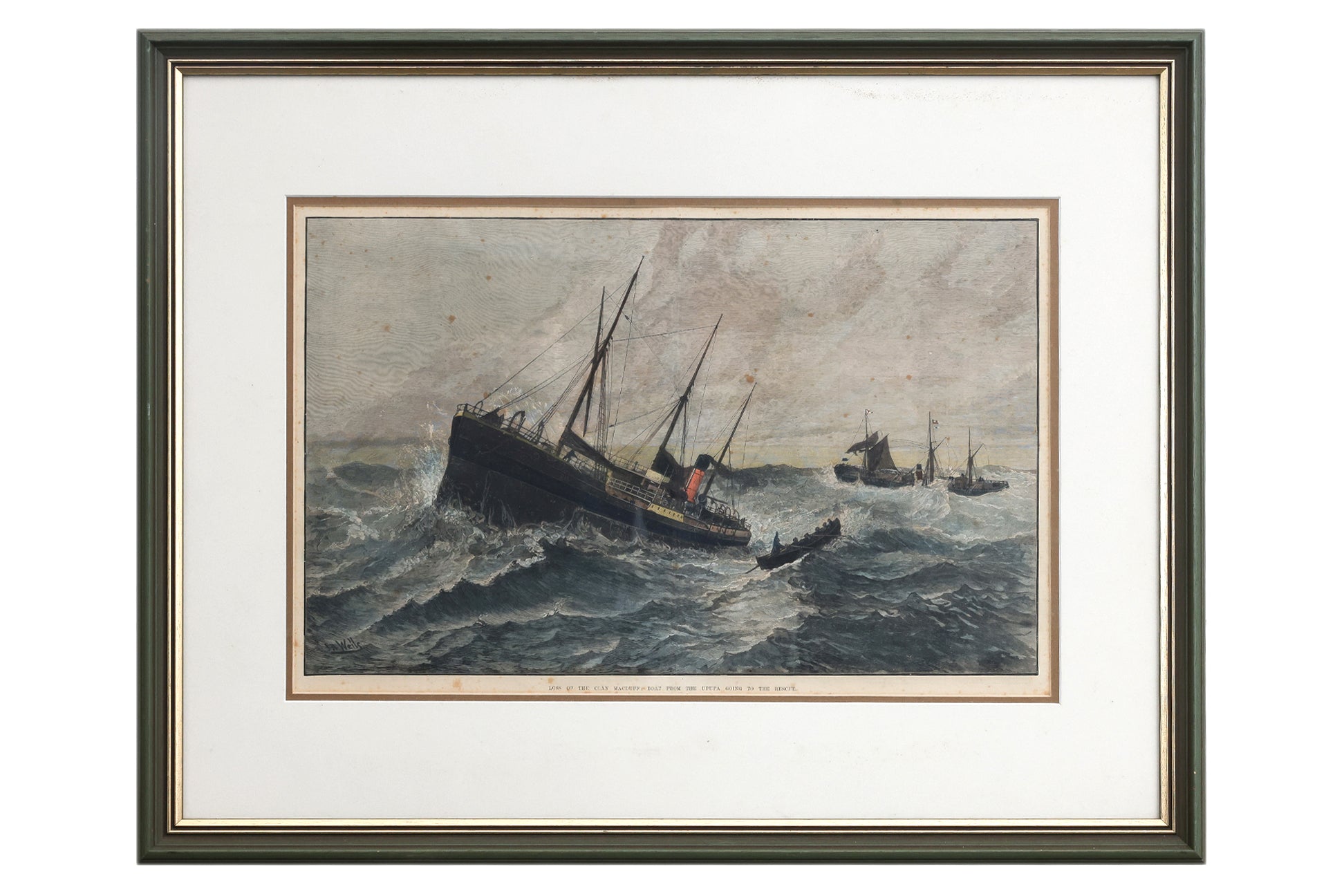 TWO ANTIQUE NAUTICAL ENGRAVINGS