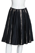 DRIES VAN NOTEN - A PEEKABOO LACE PANEL SKIRT