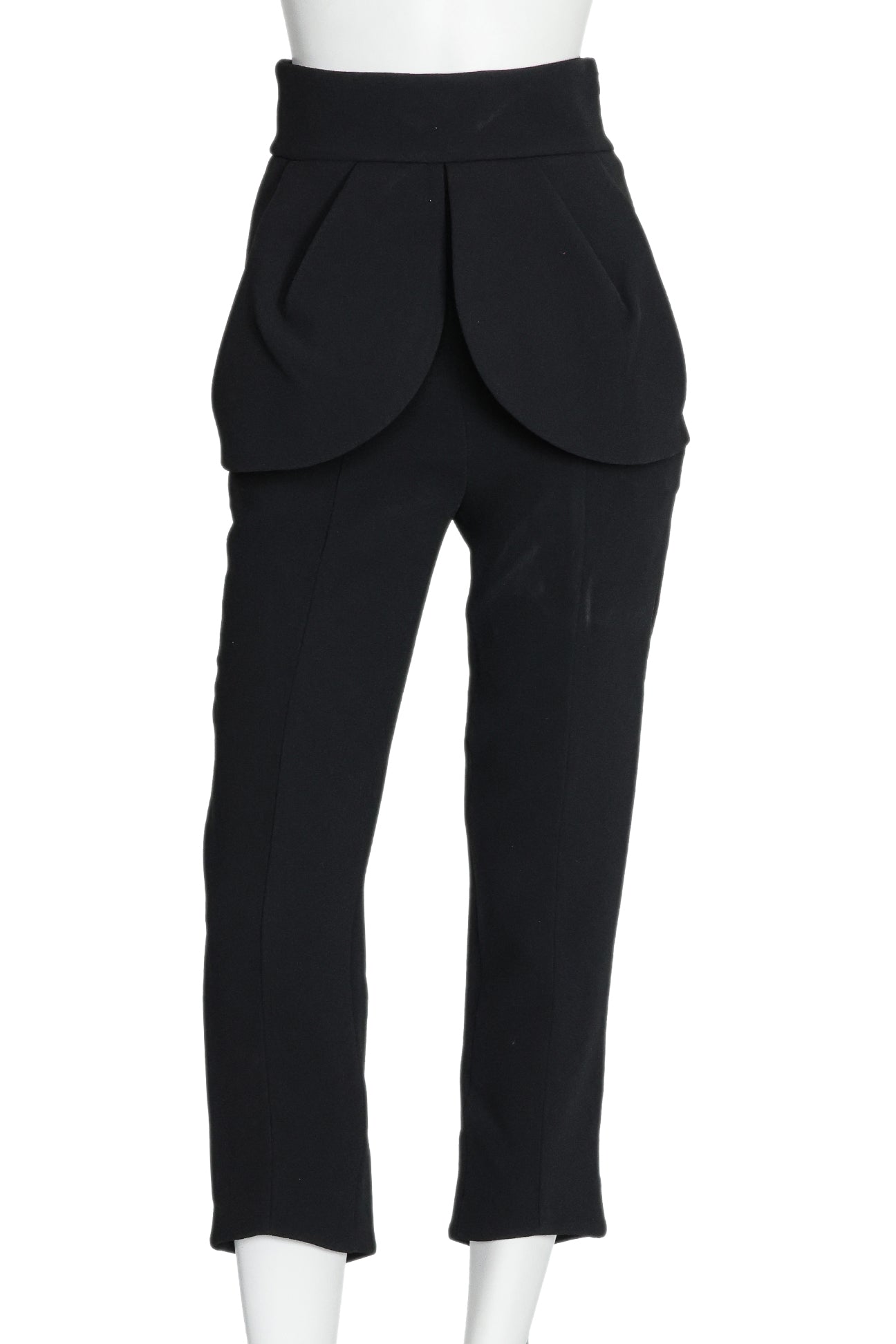 BALENCIAGA - A PAIR OF BLACK STRUCTURED TROUSERS