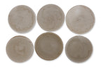 A GROUP OF SIX OLIVE-GREEN GLAZED BOWLS