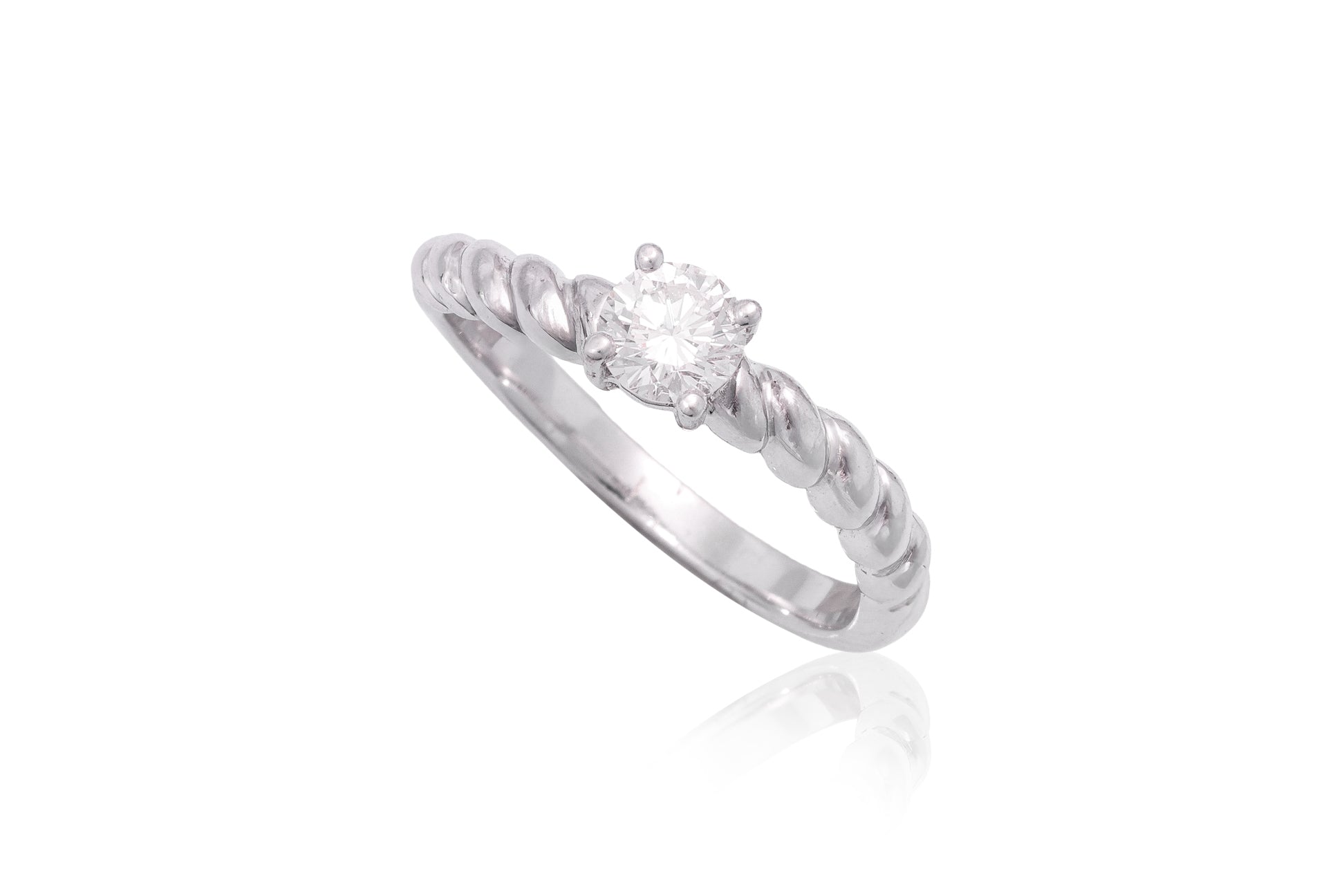 A DIAMOND SOLITAIRE RING