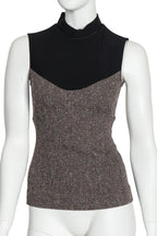 STELLA MCCARTNEY - A MULTI-TEXTURED SLEEVELESS TOP