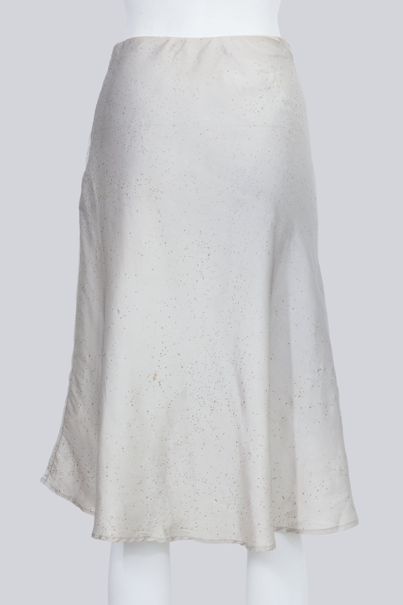 ROBERTO CAVALLI - A SILVER A-LINE SKIRT