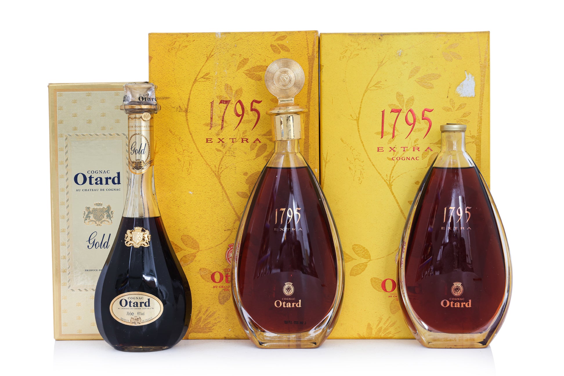 THREE BOTTLES OF OTARD COGNAC (3)