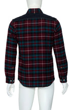 JUNYA WATANABE COMME DES GARÇONS MAN - A 2014 PLAID WOOL-BLEND SHIRT