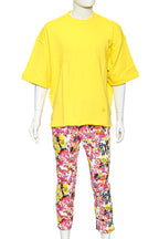 JIL SANDER & JIL SANDER + - A VIBRANT SWEATER AND TROUSERS ENSEMBLE
