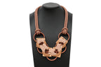 EMPORIO ARMANI - A ROSE GOLD-TONED STATEMENT NECKLACE