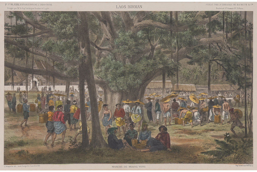 A GROUP OF FIVE VIEWS OF INDOCHINA, LOUIS DELAPORTE, 1873