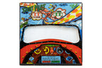 A MIDWAY 'STUNT PILOT' ARCADE MACHINE UPPER GLASS PANEL