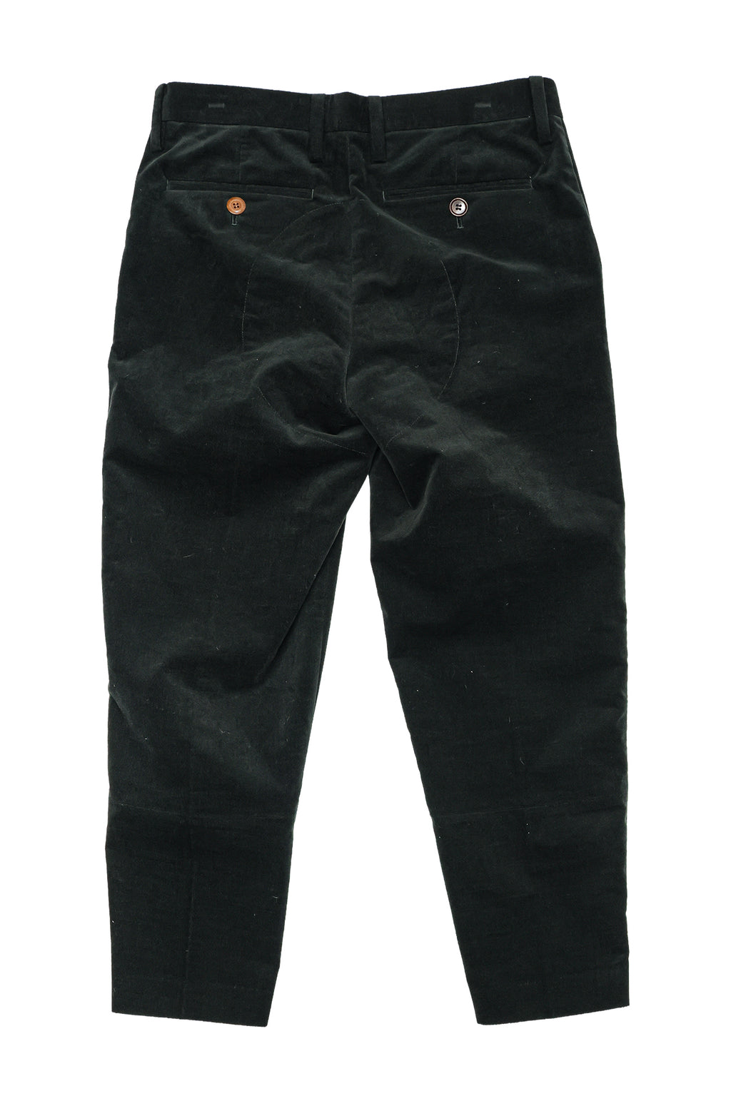 UNDERCOVER - A PAIR OF OLIVE COTTON BLEND TROUSERS