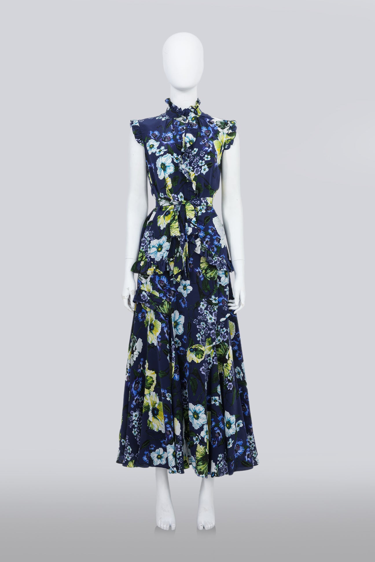 ERDEM - A SILK "MAHA" TOP AND "HARLEY" SKIRT SET