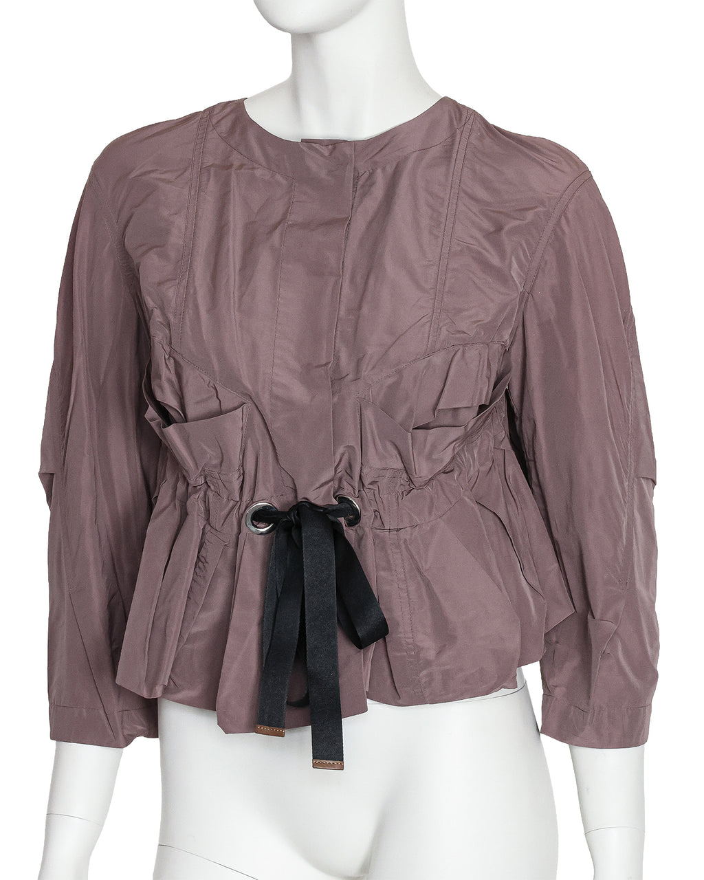 MARNI - A TAUPE CINCHED WAIST JACKET
