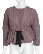 MARNI - A TAUPE CINCHED WAIST JACKET