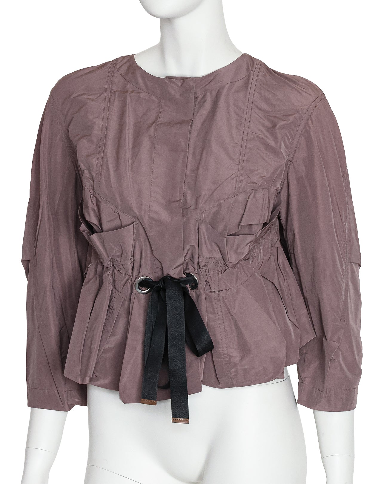 MARNI - A TAUPE CINCHED WAIST JACKET