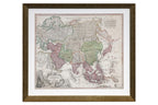 A 1720 GERMAN MAP OF ASIA