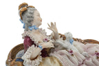 A GROUP OF THREE GERMAN PORCELAIN FIGURAL GROUPS