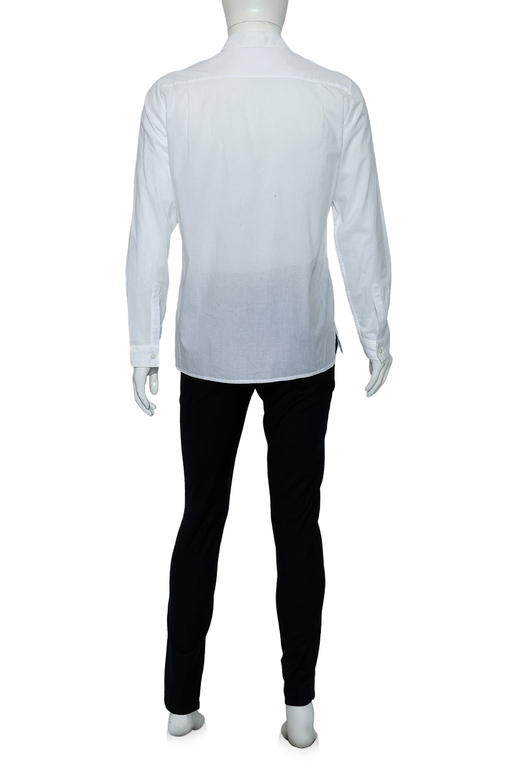 ANN DEMUELEMEESTER - A WHITE SHIRT AND BLACK TROUSERS ENSEMBLE