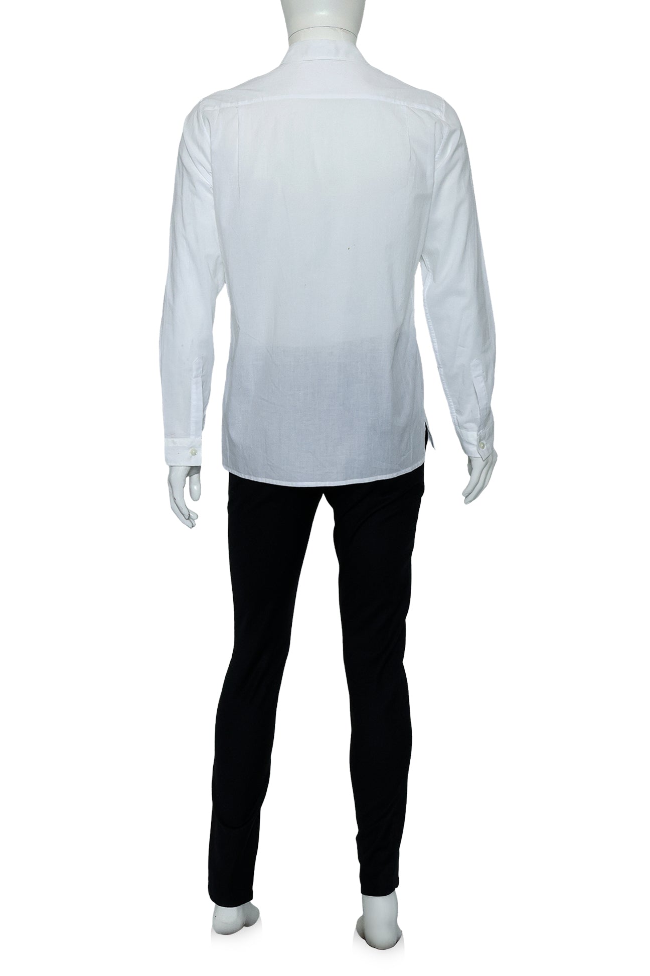 ANN DEMUELEMEESTER - A WHITE SHIRT AND BLACK TROUSERS ENSEMBLE