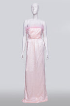 ANNA OCTOBER - A PINK 'CRINKLED DRESS'