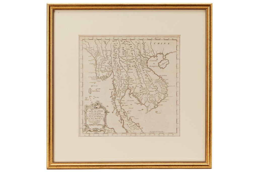 A FRENCH MAP OF MYANMAR, THAILAND AND VIETNAM (1759)