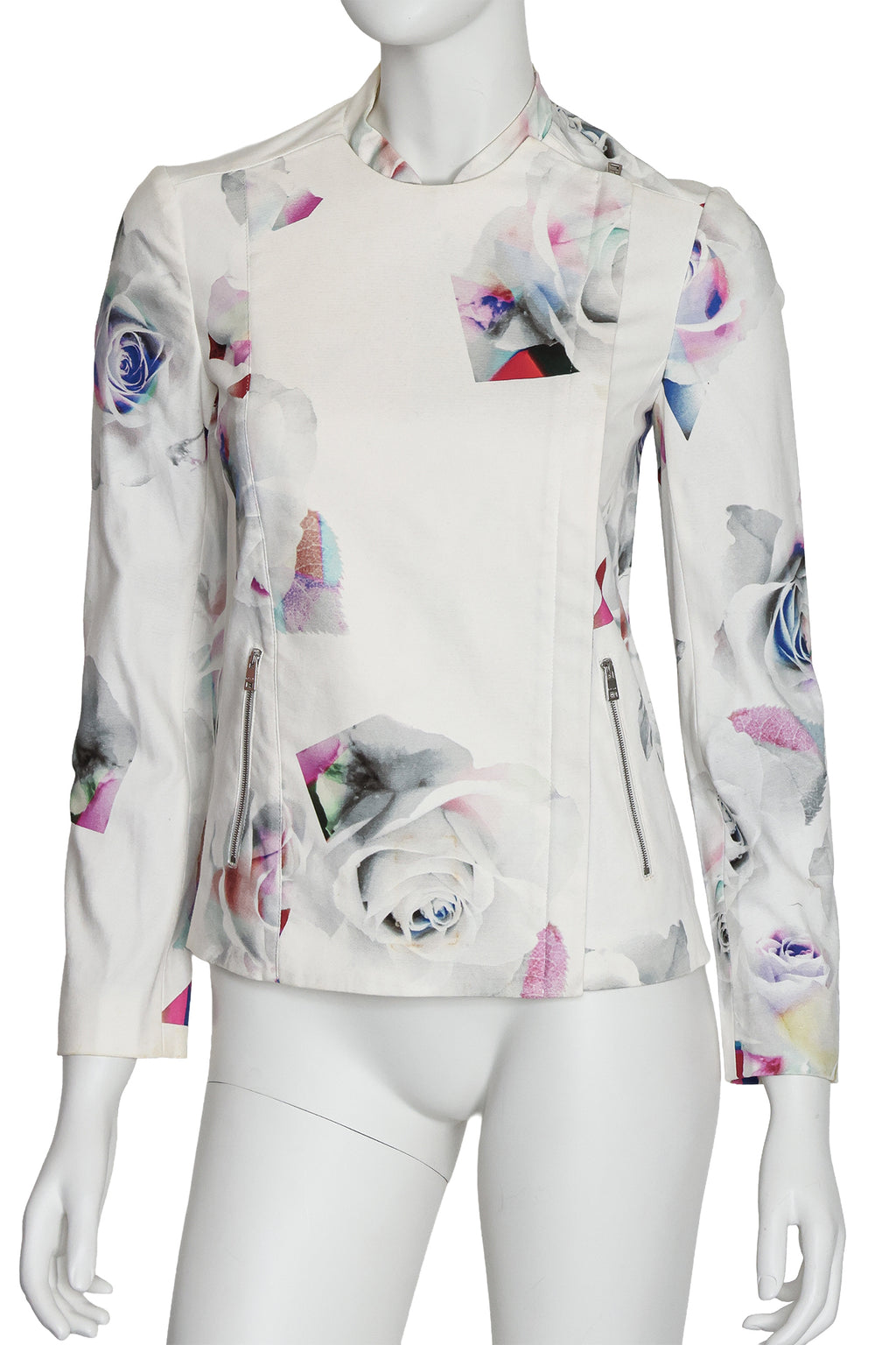 PAUL SMITH BLACK - A FLORAL PRINT JACKET